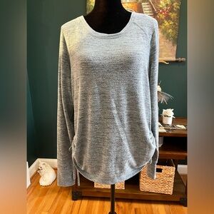 Women's Gray Crew Neck Sweater